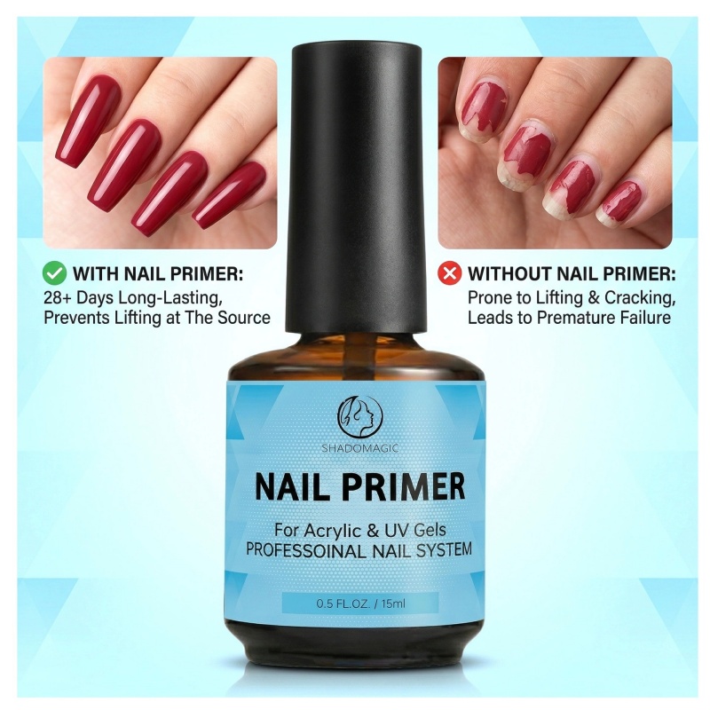 Nail Dehydrator Primer - Primer per Unghie 15ml, Preparatore Disidratante