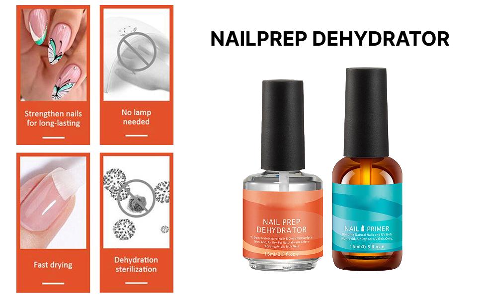 Nail Dehydrator Primer - Set Primer per Unghie Liquido Trasparente