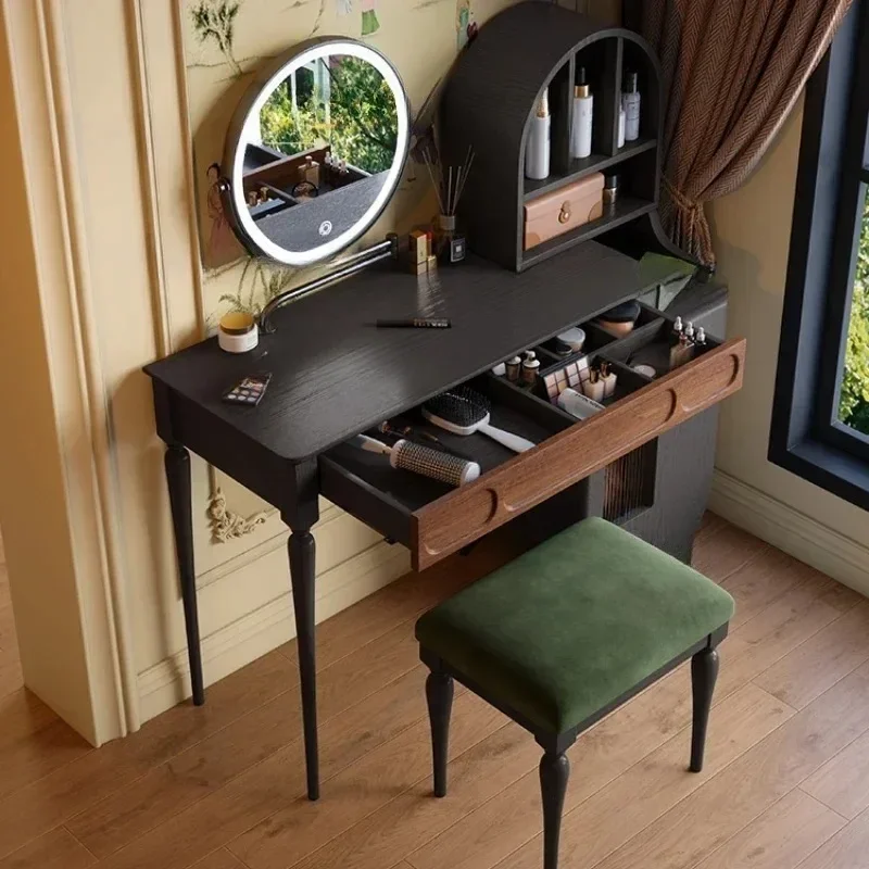 Beauty Makeup Vanity Set - Organizer Nero per Tavolo da Toeletta