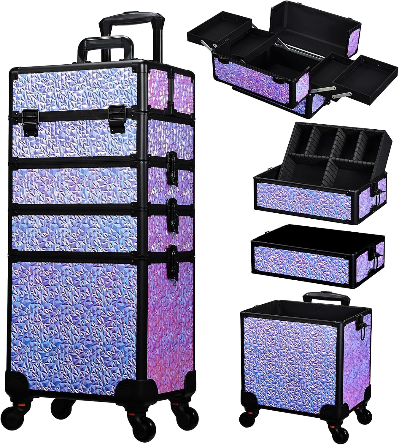Beauty & Makeup Katia Di Paola Palermo - Valigia Trucco con Ruote, Grande Carrello