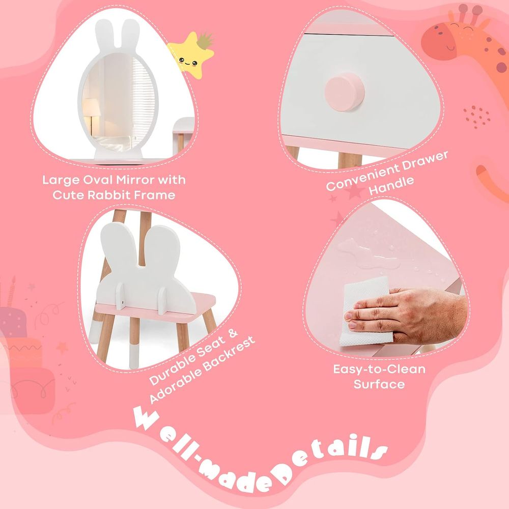 EY Kids Vanity, Set Tavolo e S - Beauty Makeup Vanity Set recensione e prezzo